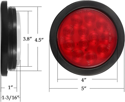 Image of 4inch round led tail lights