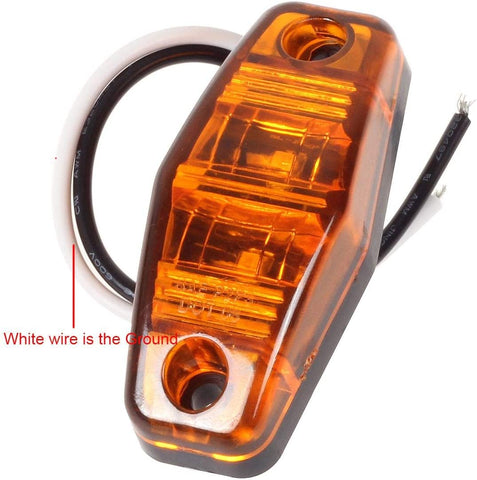 Image of Partsam 12V Led Trailer Lights Waterproof, 2Pcs 6 Inch Oval Led Trailer Tail Lights Stop Turn Brake Tail Lights, 8x Mini Oval Led Marker Clearance Lights Utility boat RV Camper cargo dump Trailer