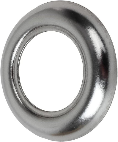 Image of Partsam Truck Trailer Led Marker Lights 3/4" Round Bezels Cover Mount Clearance Bullet Marker lights, Mini Round Stainless Steel Trim Ring Bezel For all 3/4" Clearance Lights