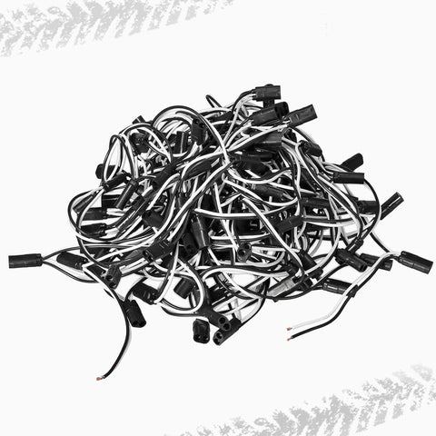 Image of Partsam Double Female Bullet Plug Wire Harness Roll - 6" Lead