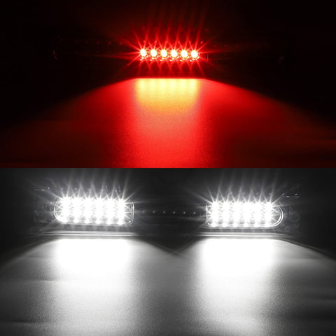 Image of Ford F150 3rd Brake Light High Mount Stop Light 97-03/2004 F150 Heritage Third Brake Light LED Rear Cab Roof Center Mount Brake Stop Tail Cargo Light Lamp