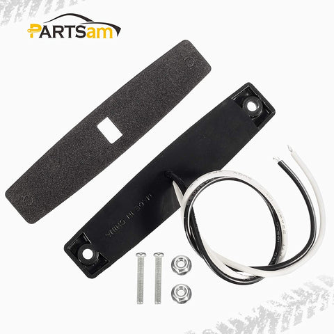 Image of Partsam 20Pcs 3.8" Smoked Thin line White Led Side Marker Clearnce/Indicator Lights, Boat Marine Cabin Courtsey Lights, 6 LED Surface Mount For Utility Boat Cargo Trailer Truck RV Camper