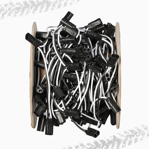 Image of Partsam Double Female Bullet Plug Wire Harness Roll - 6" Lead