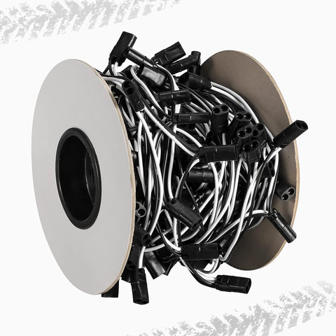 Image of Partsam Double Female Bullet Plug Wire Harness Roll - 6" Lead