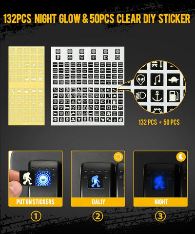 Image of Partsam 6 Gang Rocker Switch Panel Box12V-24V Aluminum Boat Marine Toggle Switch with USB and Type C Charger Voltmeter w/Fuses Waterproof Gasket for Car Pickup RV Van SUV UVT ATV