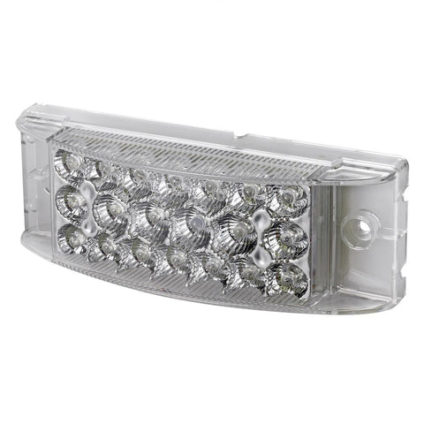 Image of Partsam 4Pcs 6" Rectangle Amber Trailer Led Side Marker Lights and Turn Signal Lights 20 Diodes w/Reflectors Clear Lens Waterproof Sealed 12V Truck Trailer Rectangular Led Marker Lights Surface Mount