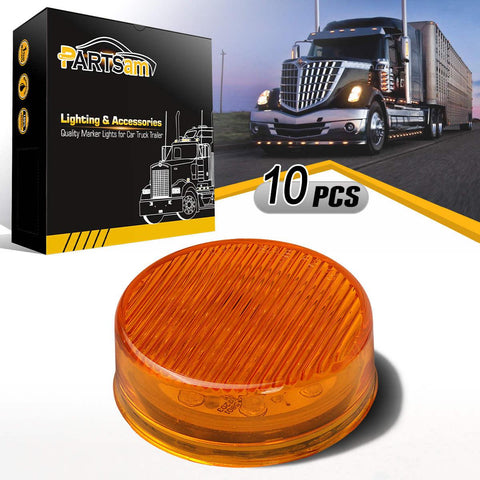 Image of Partsam 4pcs Red 15inch Inch Sealed 11 LED Third Brake Light Bar Stop Turn Signal Tail 3rd Brake Light ID Bar Truck Trailer RV Camper Waterproof