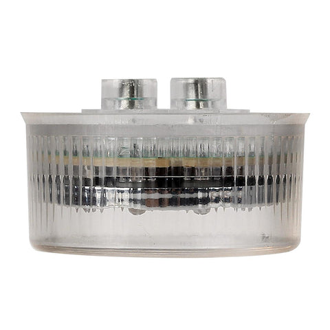 Image of Partsam 12Pcs 2 inch Round Trailer Led Side Marker and Clearance Lights 9 Diodes with Reflectors Clear Lens Sealed Faceted 2 Inch Round LED Trailer Truck Led Marker Light Lamps Waterproof (6Amber + 6Red)