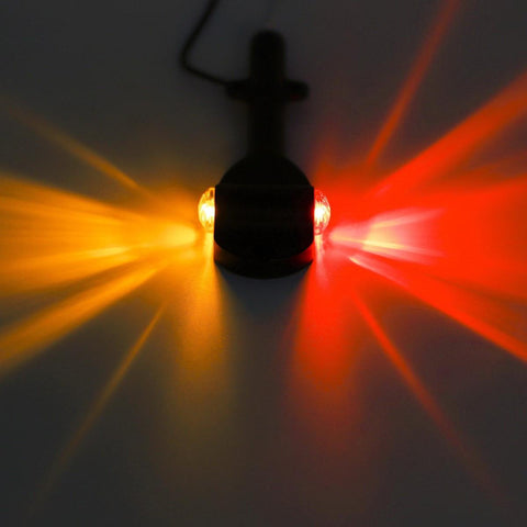 Image of Partsam Set RED AMBER LED Trailer Fender Bullet 3/4 inch Led Clearance Marker Light Left Right