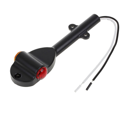 Image of Partsam Set RED AMBER LED Trailer Fender Bullet 3/4 inch Led Clearance Marker Light Left Right