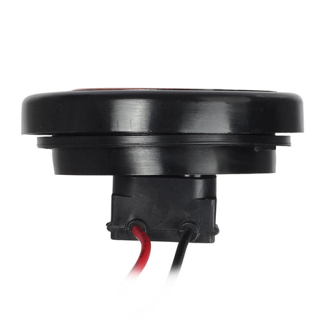 Image of Partsam 2pcs Red Led Light Trailer 2 inch Round w/Plug & Grommet Kits Marker 4 LED, Flush Mount Red 2 Inch Round Led Trailer Lights, Sealed 2 Inch Round Led Marker Lights Red RV Trucks