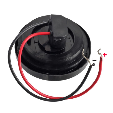 Image of Partsam 4) 2 inch Round LED Red/Amber Clearance/Side Marker Light grommets mount w/ Reflex, 2 Inch Round LED Trailer Clearance and Side Marker Lights Kit with Light Grommet and Wire Pigtail Truck RV