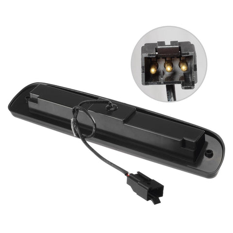 Image of Partsam Red/White 12 LED Smoke Lens Chrome Housing Tail High Mount 3rd Third Brake Light Cargo Lamp Waterproof Replacement for Ford F-250 F-350 F-450 F-550 Super Duty 1999-2016 /Ford Ranger 1993-2011