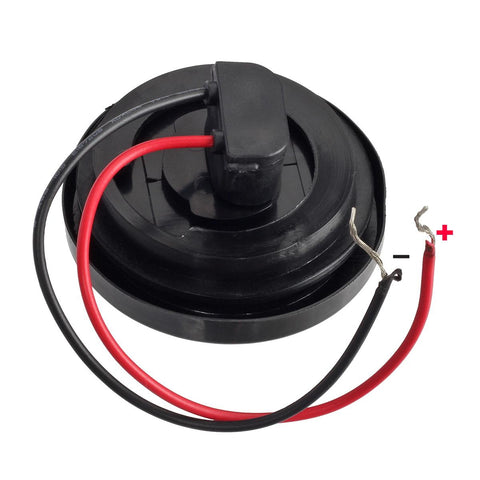 Image of Partsam 2Pcs Steel Trailer RV Light Boxes Housing Kit w/ 6 Inch Oval Red Led Trailer Tail Lights 10LED and 2 Inch Red Round Led Side Marker Lights 4LED w/Grommets and Wire connectors