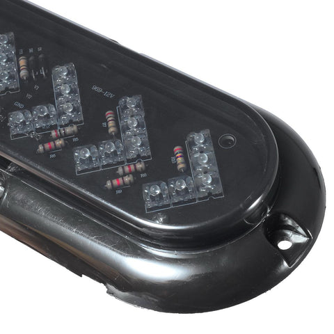 Image of Partsam 2Pcs 6 inch Oval Arrow Turn Signal Lights Truck Trailer Amber 25LED Surface Mount Smoke Lens Waterproof Sealed Led Marker Clearance Lights Indicators Flange Mount 12V