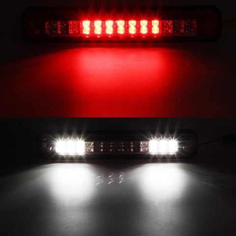 Image of Partsam High Mount Led 3rd Brake Light Red Replacement for Silverado and Sierra 1994-1999 C/K 1500 2500 3500 Rear Top Roof Cab Center Mount Third Brake Light Stop Tail Cargo Light Lamps