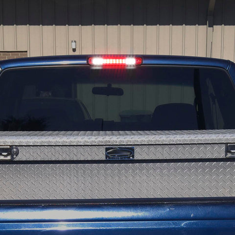 Image of Partsam High Mount Led 3rd Brake Light Red Replacement for Silverado and Sierra 1994-1999 C/K 1500 2500 3500 Rear Top Roof Cab Center Mount Third Brake Light Stop Tail Cargo Light Lamps