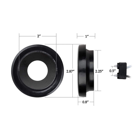 Image of Partsam (10) Marker/Clearance Light 2 Prong Pigtails & Rubber Grommets