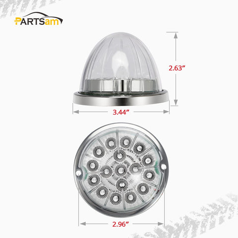 Image of Partsam Side Marker Lights for Freightliner Kenworth Peterbilt