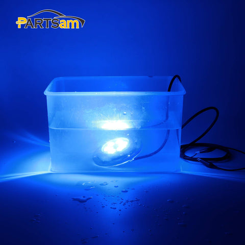 Image of Partsam LED Stainless Steel Marine Lights Boat Transom Fishing Squid Lights