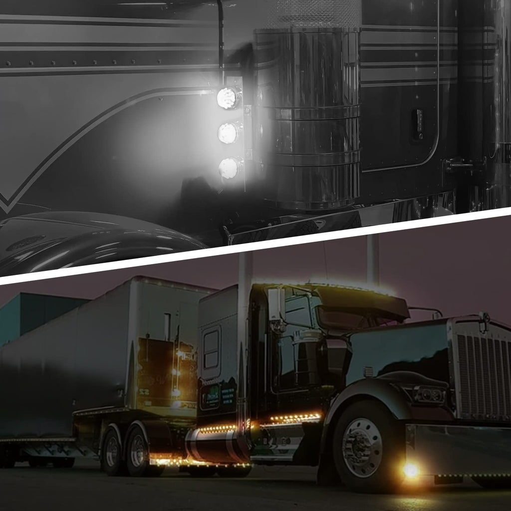 Partsam Led Watermelon Light for Semi Truck Freightliner Kenworth Peterbilt