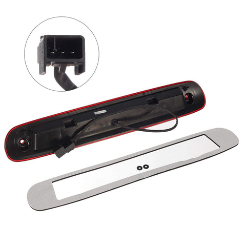 Image of Partsam High Mount Stop Light Led Third 3rd Brake Light Replacement for Silverado and Sierra 1500 2500 HD 3500 HD 2007 to 2013 Rear Cab Roof Center Mount Stop Brake Tail Light Cargo Lamp (Red Lens)
