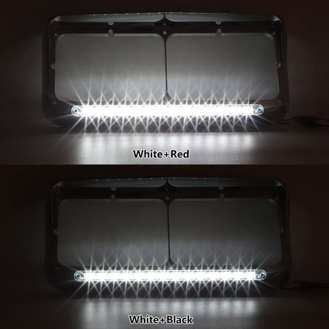 Image of Partsam 2x Headlight Bezels for Kenworth Peterbilt Western Star Freightliner Semi Trucks