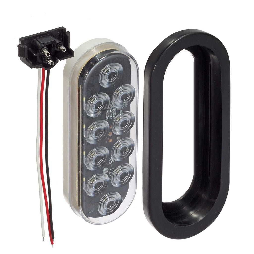 6 Inch Oval Red Led Trailer Tail Lights for RV Trucks