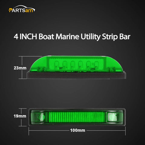 Image of Partsam Boat LED Lighting Waterproof Marine Utility Lights Bar