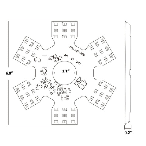 Image of Partsam 2Pcs Ultra-Thin  LED Air Breather Lights