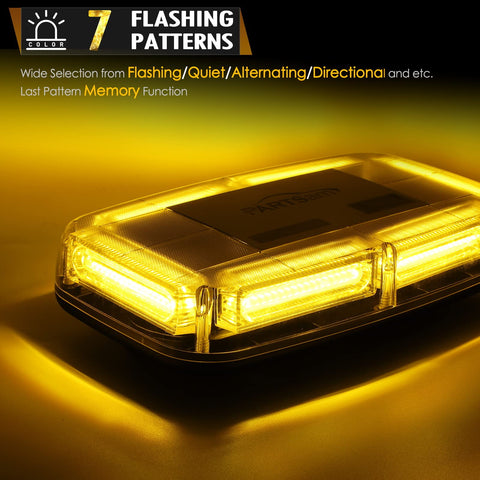 Image of Partsam LED Roof Top Strobe Lights for Snow Plow, Trucks