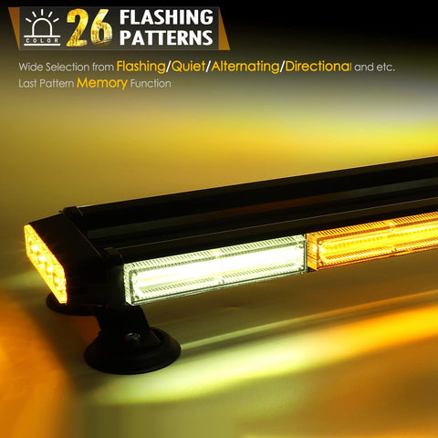 Image of Partsam Double Side Hazard Warning Beacon Safety Police Lights