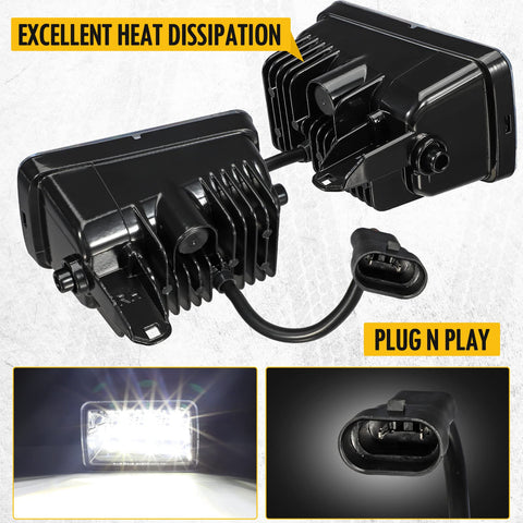 Image of Partsam LED Fog Lights Lamps Assembly Kit For F150 2015-2020