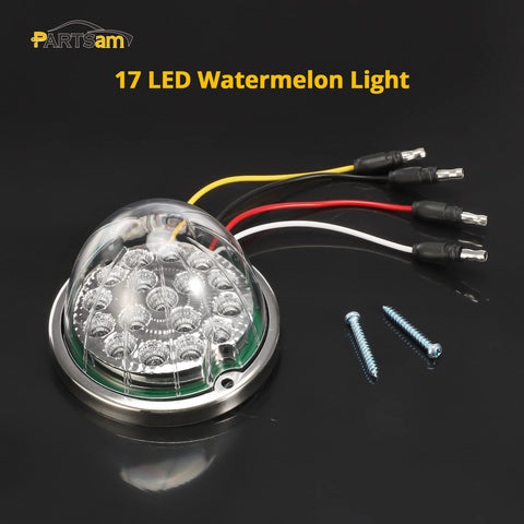 Image of Partsam 1 Pcs Dual Revolution Auxiliary Led Watermelon Lights