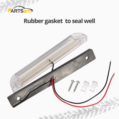 Image of Partsam 6" Blue Underwater Led Trailer RV Boat Light Strip Bar