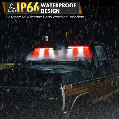 Image of Partsam LED Visor Strobe Light Bar Flashing Modes Firefighter Lights