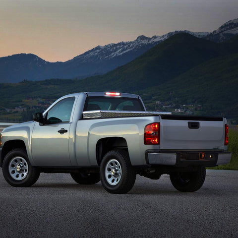 Image of Partsam High Mount Stop Light Led Third 3rd Brake Light Replacement for Silverado and Sierra 1500 2500 HD 3500 HD 2007 to 2013 Rear Cab Roof Center Mount Stop Brake Tail Light Cargo Lamp (Red Lens)