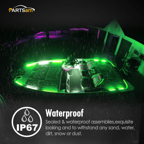Image of Partsam Boat LED Lighting Waterproof Marine Utility Lights Bar
