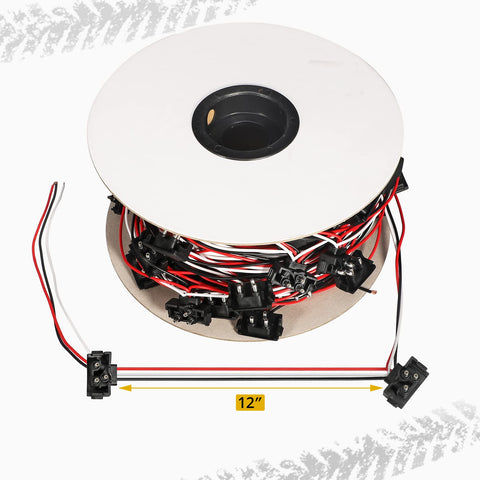 Image of Partsam Continuous 3 Prong Right Angle Plug Wire Harness