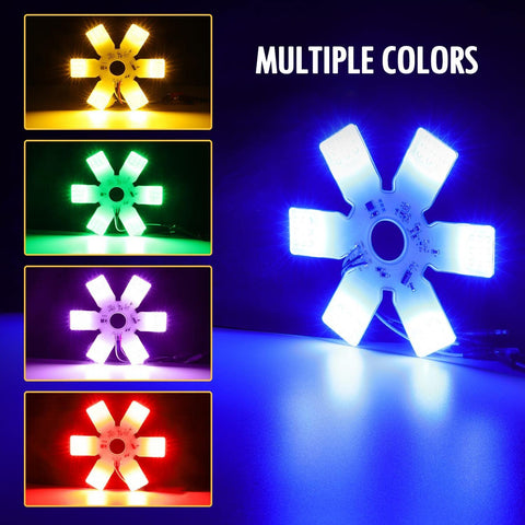 Image of Partsam LED Air Cleaner Light 7.8" Inch for Truck Trailer (Blue)