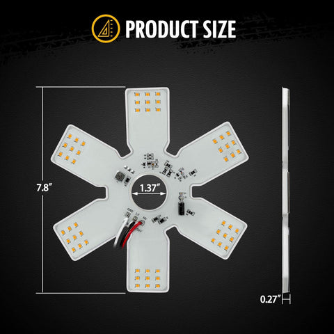 Image of Partsam LED Air Cleaner Light 7.8" Inch for Peterbilt Kenworth Freightliner Mack