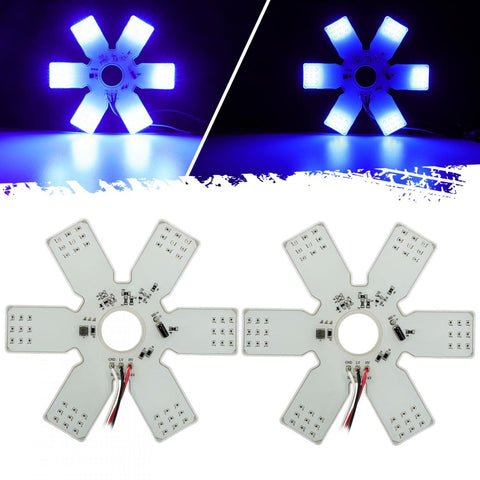 Image of Partsam LED Air Cleaner Light 7.8" Inch for Truck Trailer (Blue)