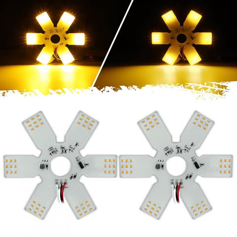 Image of Partsam LED Air Cleaner Light 7.8" Inch for Peterbilt Kenworth Freightliner Mack