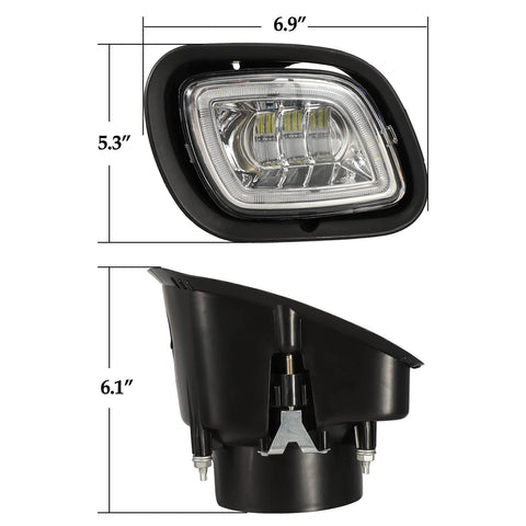 Image of Partsam Led Fog Lights Lamps for Freightliner Cascadia 2008-2017
