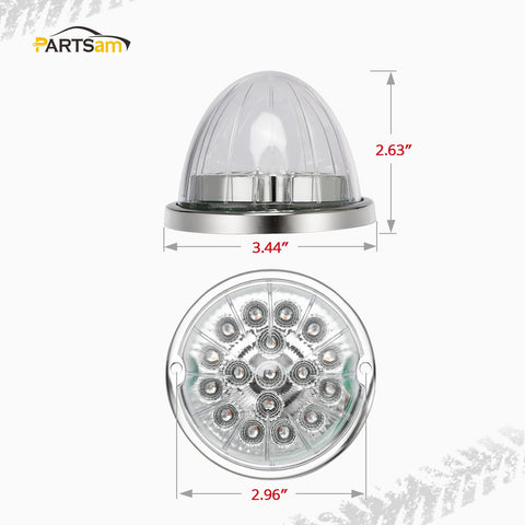Image of Partsam 1 Pcs Dual Revolution Auxiliary Led Watermelon Lights