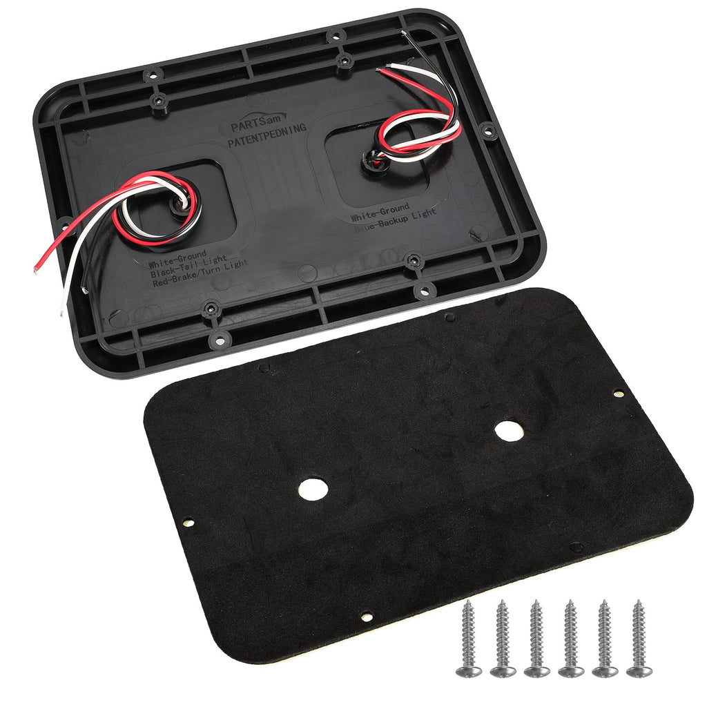 Partsam 2 Red LED RV Trailer Camper Tail Lights