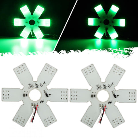 Image of Partsam LED Air Cleaner Light for Peterbilt Kenworth Freightliner (Green)