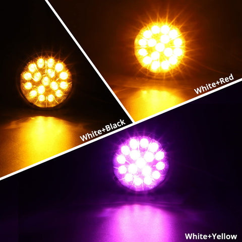 Image of Partsam Dual Revolution Amber Turn Signal and Marker
