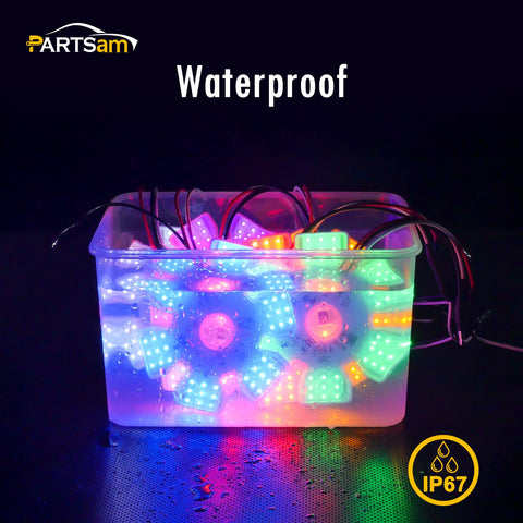 Image of Partsam 2Pcs Ultra-Thin  LED Air Breather Lights