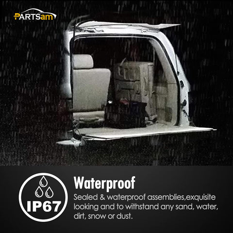 Image of Partsam 8 Inch Slim Line Boat RV Interior Lighting, Pickup Truck Lights